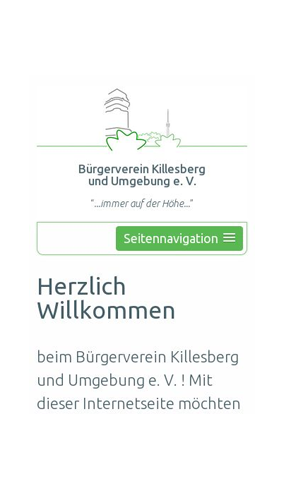 mobile Website des Bürgervereins Killesberg und Umgebung e. V.